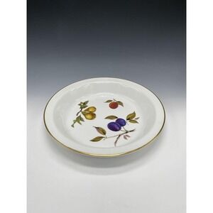 Vintage 10.5" Royal Worcester Evesham Gold Tart Pie Pan Dish CC Fruit